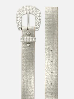 Schnallengürtel Mit Strass Damen Gürtel