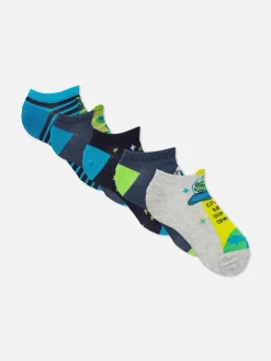Discount Söckchen Mit Weltraumgrafik, 5er-Pack Kinder Socken