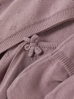 Online Set Aus Strick-Cardigan, Leggings Und Kappe Sets Und Outfits