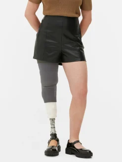 Hot Shorts Aus Kunstleder Damen Shorts