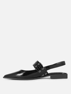 New Slingback-Ballerinas Mit Schnalle Damen Flache Schuhe