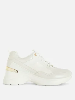 Sale Sneaker Mit Keilabsatz Und Metallbesatz Damen Sneakers