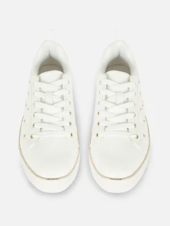 Hot Sneaker Mit Strassnieten Und Dicker Sohle Damen Sneakers