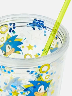 New „Sonic The Hedgehog“ Glitzer-Reisebecher Tassen Und Becher