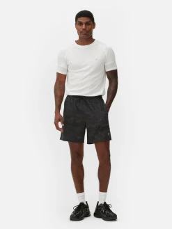 Clearance Sportshorts Mit Reflektierendem Muster Herren Shorts|Sportbekleidung