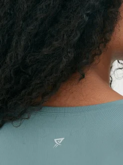 Outlet Sport-T-Shirt Mit Rundhalsausschnitt Damen Fitnesskleidung Und Activewear