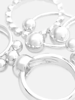 Sale Stapelbare Kugelringe, 5er-Pack Damen Schmuck