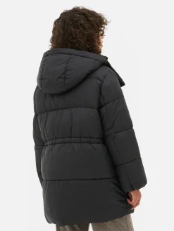 Clearance Steppmantel Mit Kapuze Damen Jacken Und Mäntel