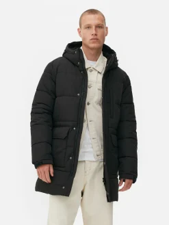 Outlet Steppparka Mit Kapuze Herren Jacken Und Mäntel