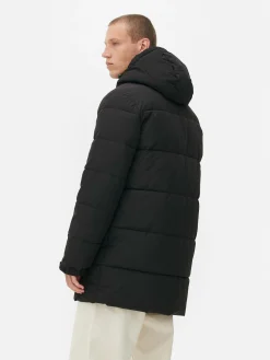 Outlet Steppparka Mit Kapuze Herren Jacken Und Mäntel