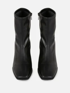 Hot Stiefeletten Im Stretch-Design Damen Stiefel