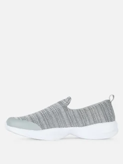 Outlet Stoff-Slip-Ons Für Den Freizeitsport Damen Sneakers