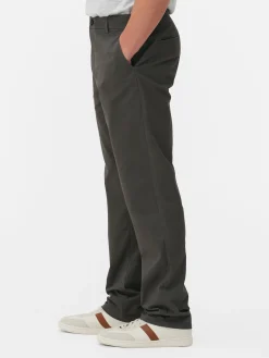 Hot Stretch-Chinohose Mit Geradem Bein Herren Hosen