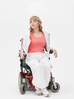 Hot Stretch-Tanktop Mit U-Ausschnitt Damen Tops Und T-Shirts