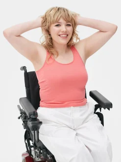 Hot Stretch-Tanktop Mit U-Ausschnitt Damen Tops Und T-Shirts