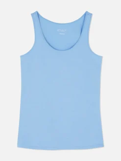 New Stretch-Tanktop Mit U-Ausschnitt Damen Tops Und T-Shirts