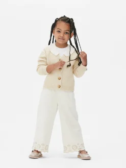 Best Strickcardigan Mit Besticktem Kragen Kinder Pullover Und Cardigans