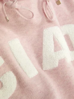 Online Strick-Hoodie Mit Slogan Damen Hoodies Und Sweatshirts|Pullover Und Cardigans