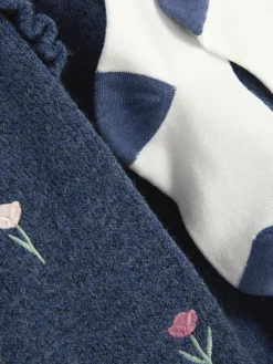 Sale Strickkleid Mit Blumenstickerei Kinder Kleider