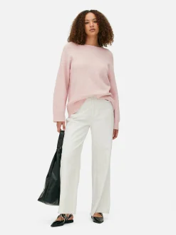 Online Strickpullover Mit Ärmelbündchen Damen Pullover Und Cardigans