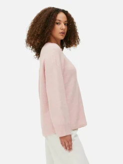 Online Strickpullover Mit Ärmelbündchen Damen Pullover Und Cardigans