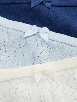 Best String-Tangas Mit Pointelle-Struktur, 3er-Pack Damen Slips