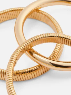 Strukturierte „Rita Ora“ Armreifen, 3er-Pack Damen Schmuck