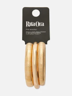 Strukturierte „Rita Ora“ Armreifen, 3er-Pack Damen Schmuck