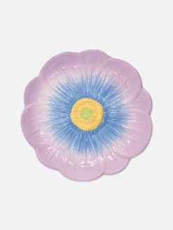 Clearance Strukturierter Beilagenteller In Blumenoptik Teller, Schüsseln Und Platten|Geschirr