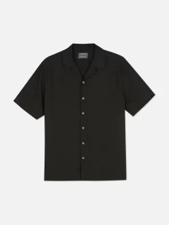 Best Strukturiertes Kurzarmhemd Herren Hemden