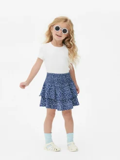 Hot Stufenrock Mit Blumenmuster Kinder Röcke
