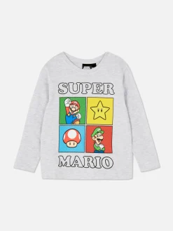 Hot Super Mario Bros. Langärmeliges T-Shirt Kinder Tops Und T-Shirts