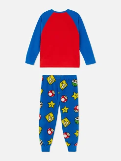 New „Super Mario“ Fleece-Schlafanzug Kinder Schlafanzüge Und Nachtwäsche
