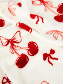 Best Superweicher Überwurf Mit Kirschmuster Decken Und Überwurfe