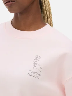 New Sweatshirt Mit Slogan Und Rundhalsausschnitt Damen Hoodies Und Sweatshirts