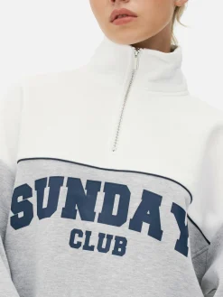 Clearance Sweatshirt Mit Trichterkragen Und Grafik Damen Hoodies Und Sweatshirts