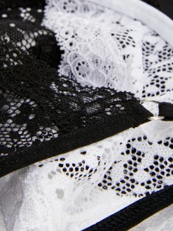 Outlet Tangas Aus Spitze, 3er-Pack Damen Slips