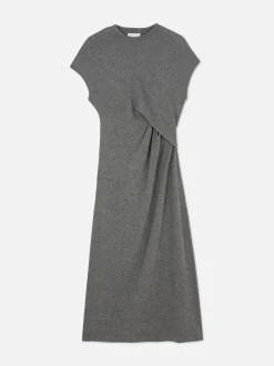 Clearance „The Edit“ Jersey-Midikleid Mit Twistdetail Damen Kleider