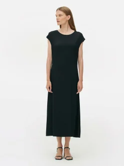 Online „The Edit“ Satin-Midikleid Damen Kleider