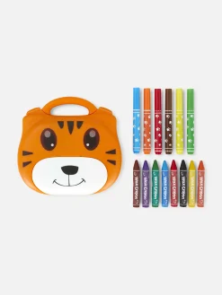 New „Tiger“ Tragbares Malset Kinder Basteln Und Handarbeiten