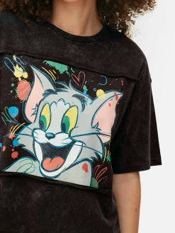 „Tom Und Jerry“ T-Shirt Damen Tops Und T-Shirts