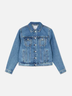 Sale Trucker-Jeansjacke Im Stil Der 80er Jahre Damen Denim|Jacken Und Mäntel