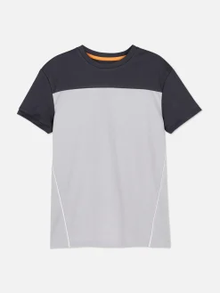 Clearance T-Shirt Aus Netzstoff In Blockfarben Kinder Tops Und T-Shirts|Activewear