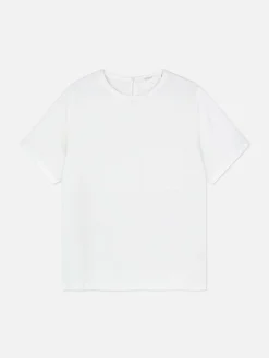 Best T-Shirt Mit Brusttasche Aus Leinengemisch Damen Blusen