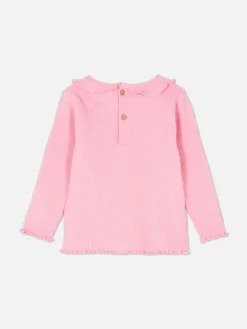 New T-Shirt Mit Gekräuseltem Saum Tops Und T-Shirts