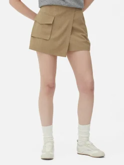 Utility-Skort Mit Cargotasche Damen Shorts|Röcke