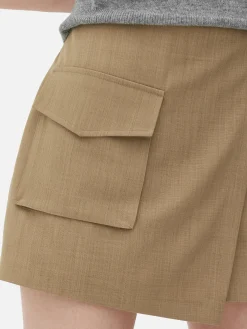 Utility-Skort Mit Cargotasche Damen Shorts|Röcke