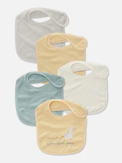 Verschiedene Lätzchen Aus Frottee, 5er-Pack Kinder Füttern Und Abstillen