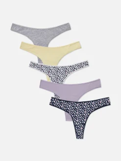 Discount Verschiedene Tangas Für Jeden Tag, 5er-Pack Damen Slips