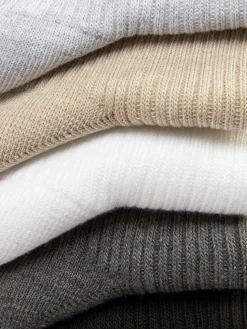 Hot Verschiedenfarbige Crew-Socken, 5er-Pack Herren Socken